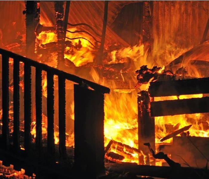 Fire damages home